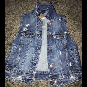 American Eagle Denim Jean Vest